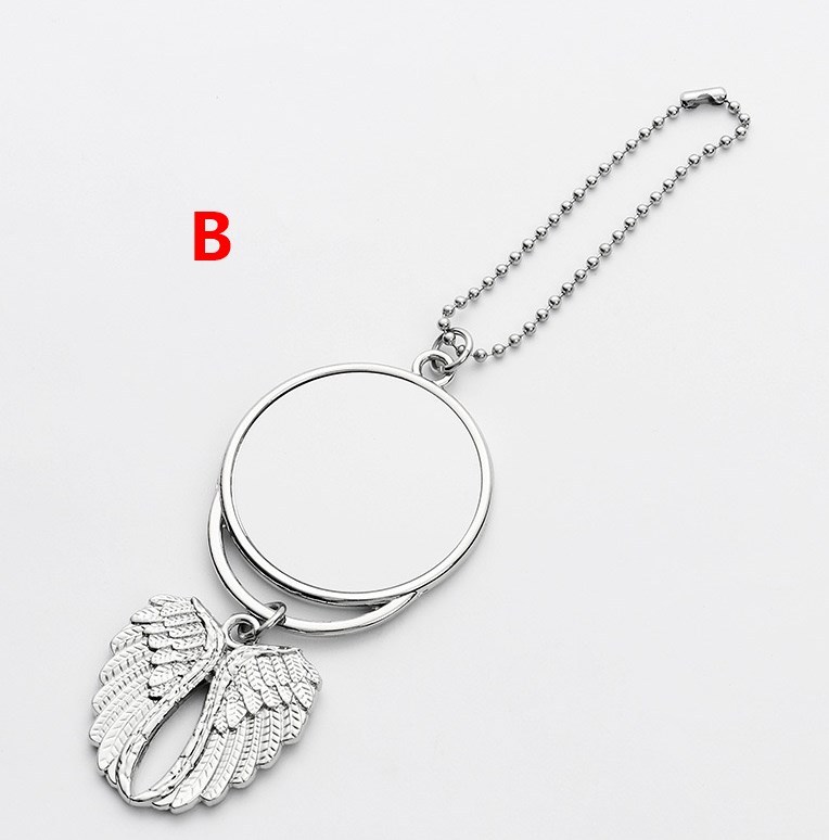 Fiona Sublimation Blank Angel Wings Bracelets Pendants Air Ship