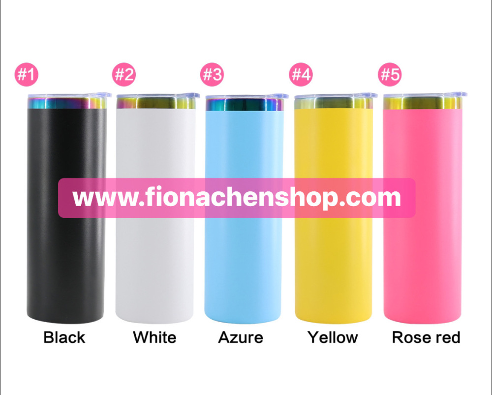 Fiona 20oz 40oz Rainbow Plated Tumbers for Laser Engrave USA Warehouse Stocked