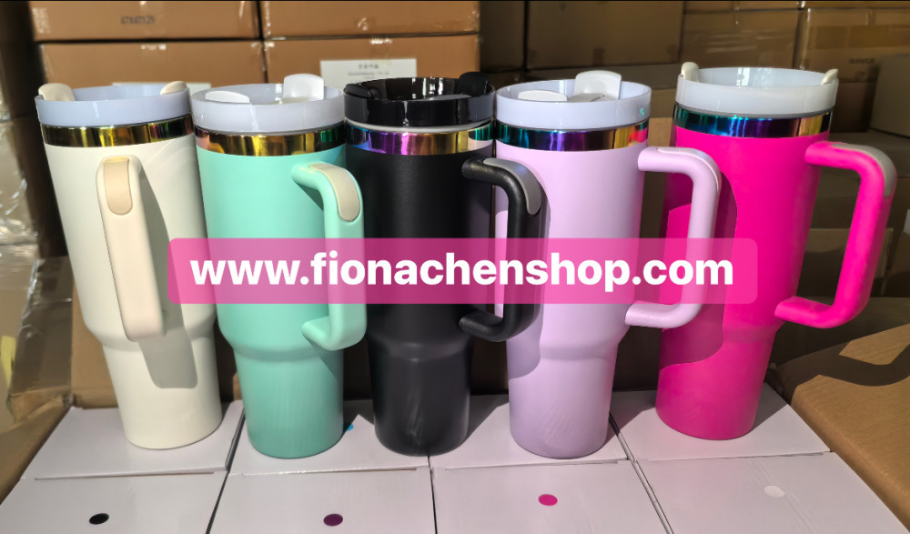 Fiona 20oz 40oz Rainbow Plated Tumbers for Laser Engrave USA Warehouse Stocked