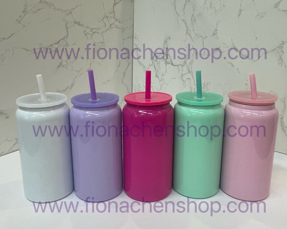 Fiona 16oz Stainless Steel Sublimation Mason Cups USA Warehouse Stocked