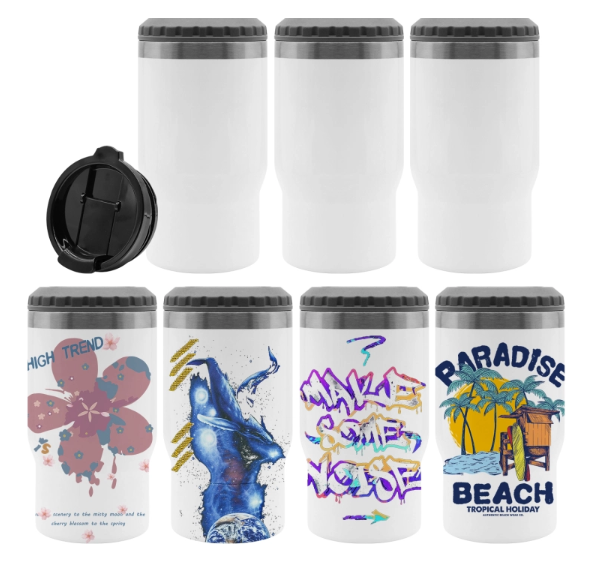 Fiona 14oz Dual Lids Can Koozies Coolers Sublimation Tumblers USA Warehouse Stocked