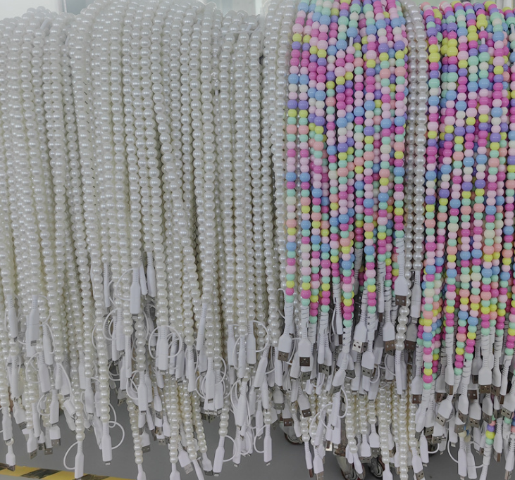 Fiona Beaded Phone Charger Double Ended Air Shipping