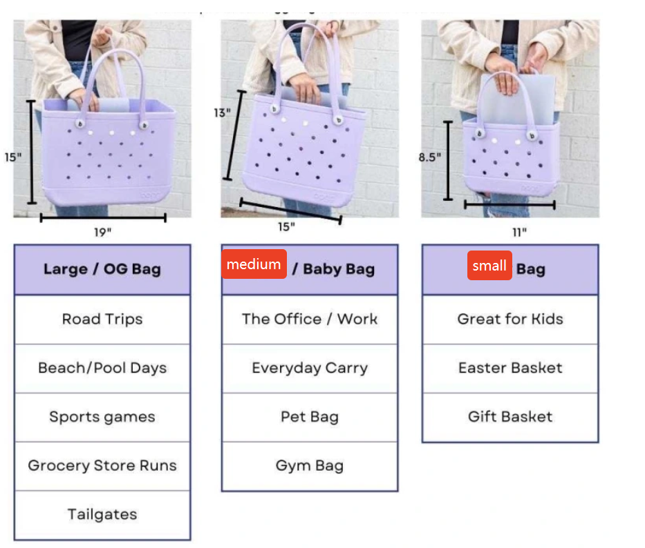 Fiona Printed Rubber Beach Bogg Bags China Warehouse Stocked