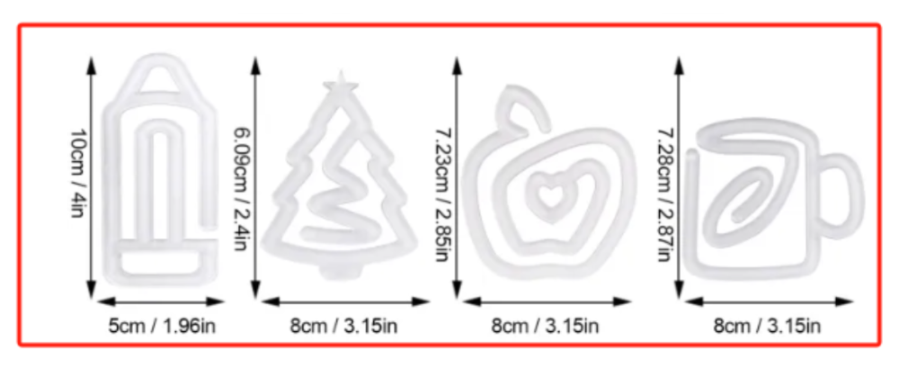 Fiona Sublimation Acrylic Paper Clips US Warehouse Stocked