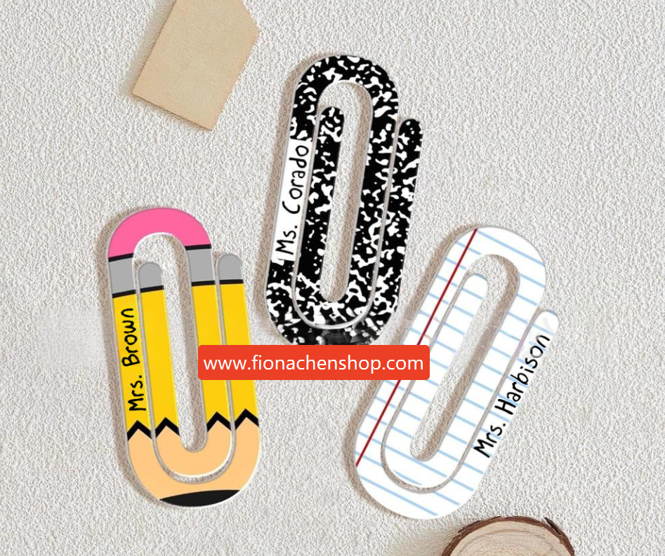 Fiona Sublimation Acrylic Paper Clips US Warehouse Stocked