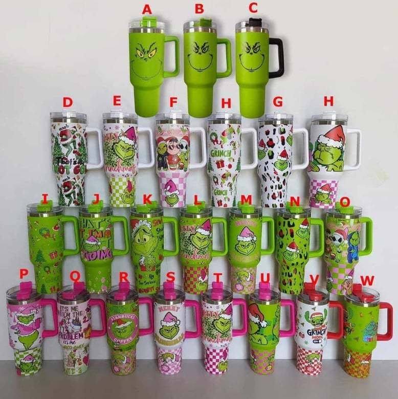 Fiona 40oz Grinch Tumblers New Style China Warehouse Stocked