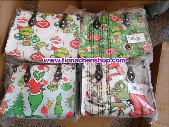 Fiona Grinch Print Bags China Warehouse Stocked