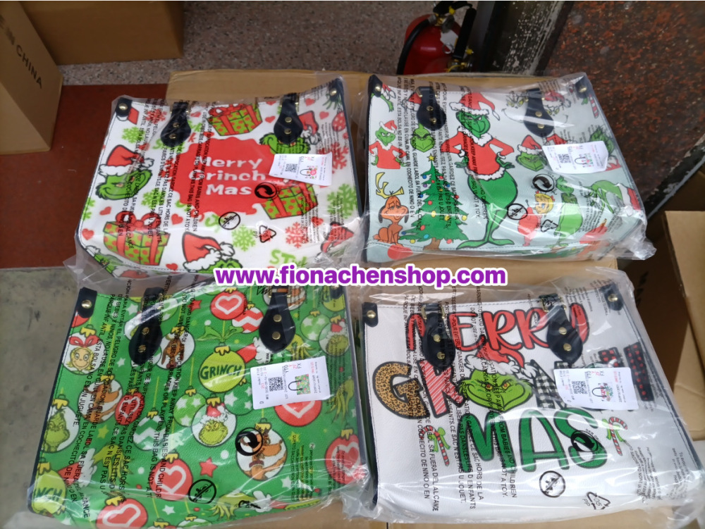 Fiona Grinch Print Bags China Warehouse Stocked