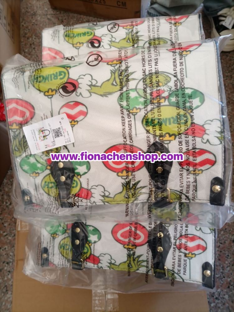 Fiona Grinch Print Bags China Warehouse Stocked