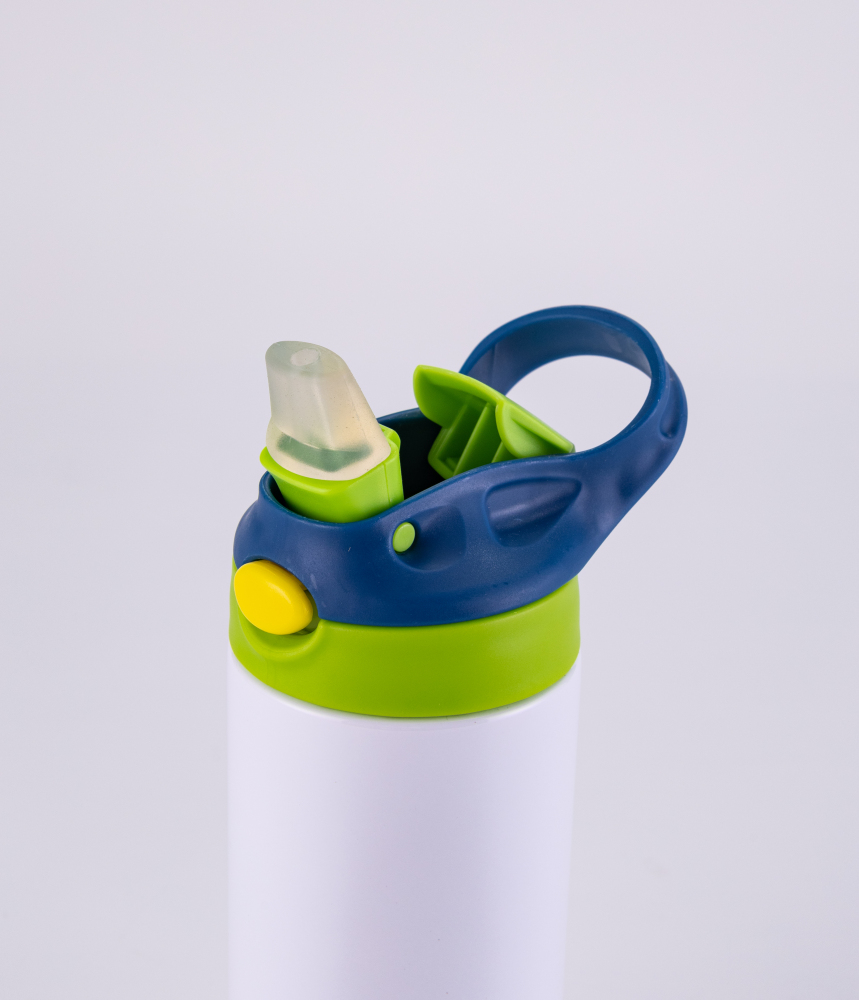 12OZ Mixed Color Straws Flip Top Kid Bottles Shipped From US Warehouse