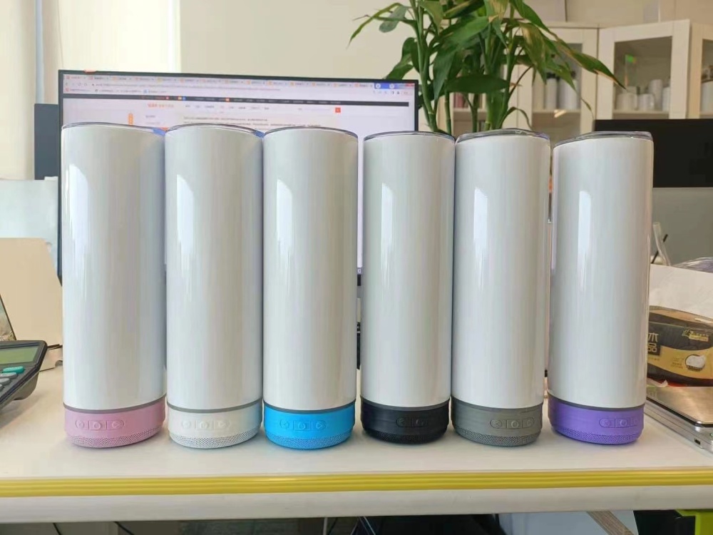 20OZ Mixed Color Speaker Tumbler With Bluetooth Shipped From US Warehouse