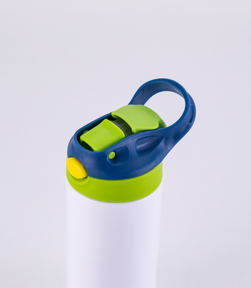 12OZ Mixed Color Straws Flip Top Kid Bottles Shipped From US Warehouse