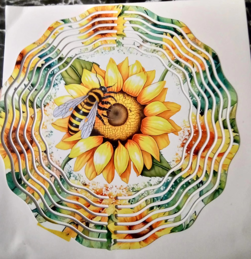 8/10 inches White Sublimation Spinner Shipped From US Warehouse