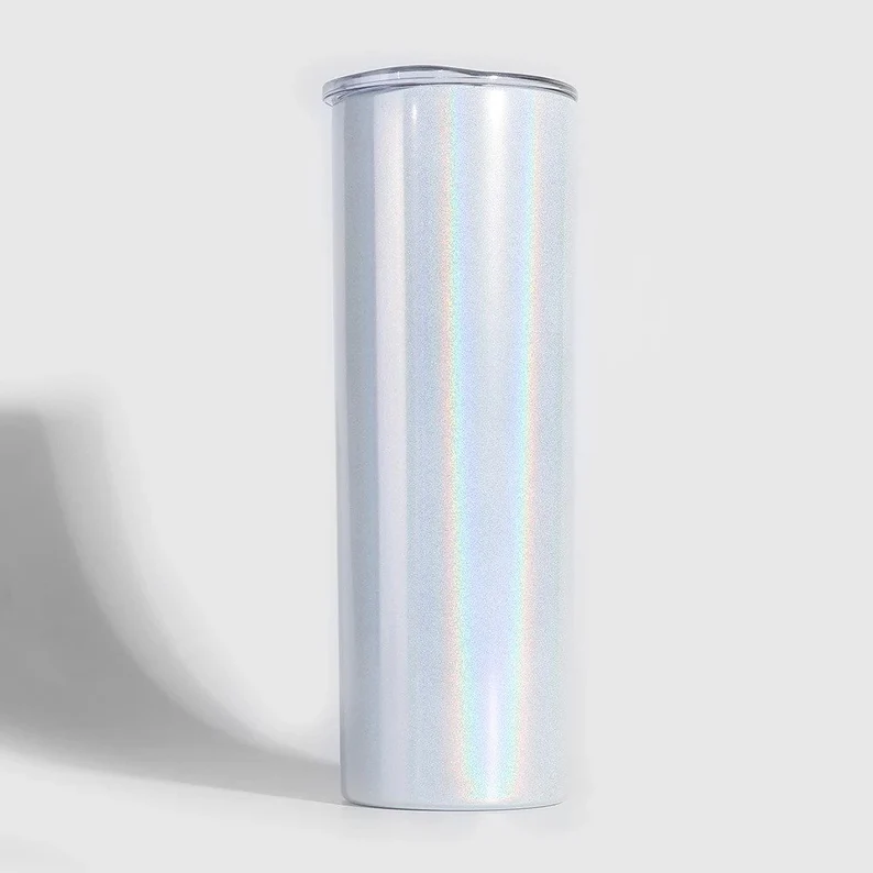 20OZ White Shimmer Sublimation Tumblers Shipped From US Warehouse