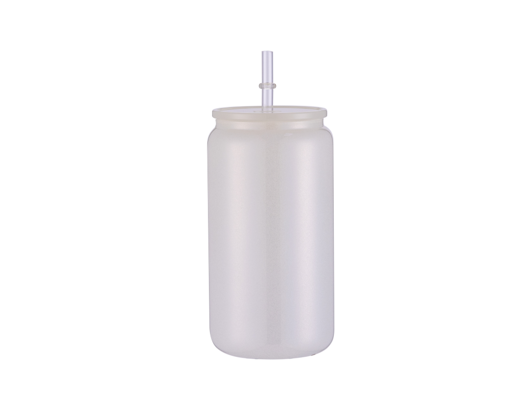 16OZ Mixed Colored Shimmer Glass Tumblers With PP Lids Shipped From US Warehouse