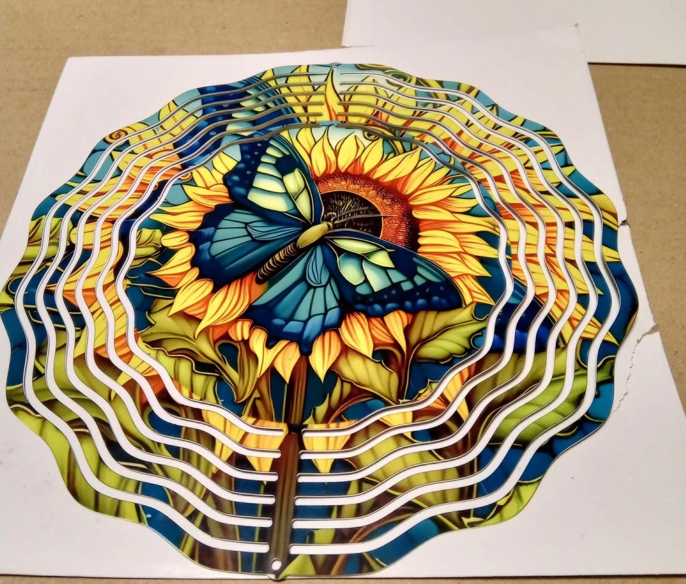 8/10 inches White Sublimation Spinner Shipped From US Warehouse