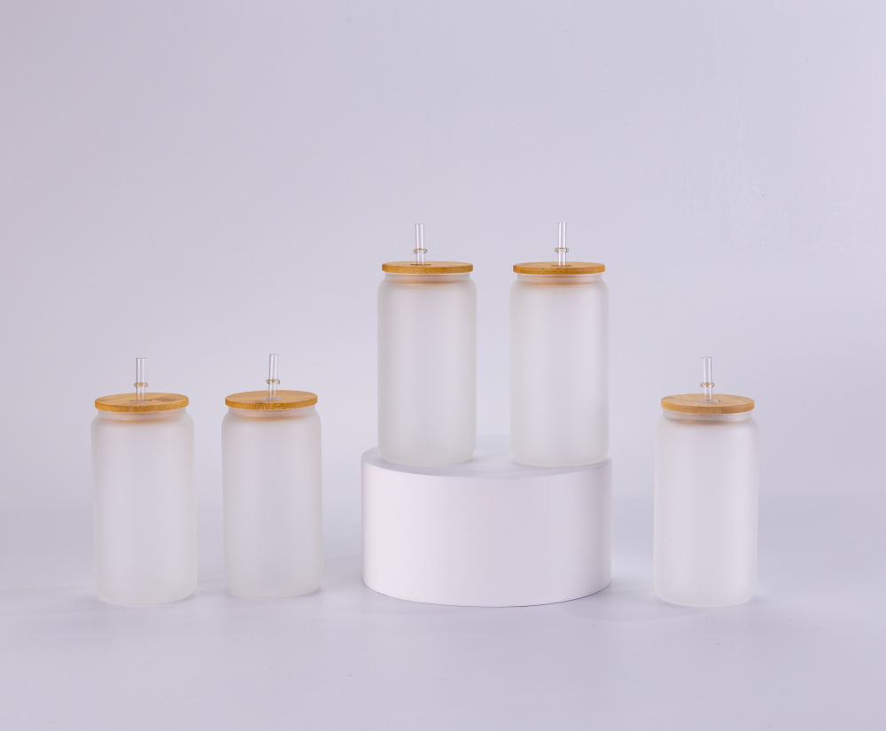 16OZ Frosted Glass Cups Shipped From US Warehouse