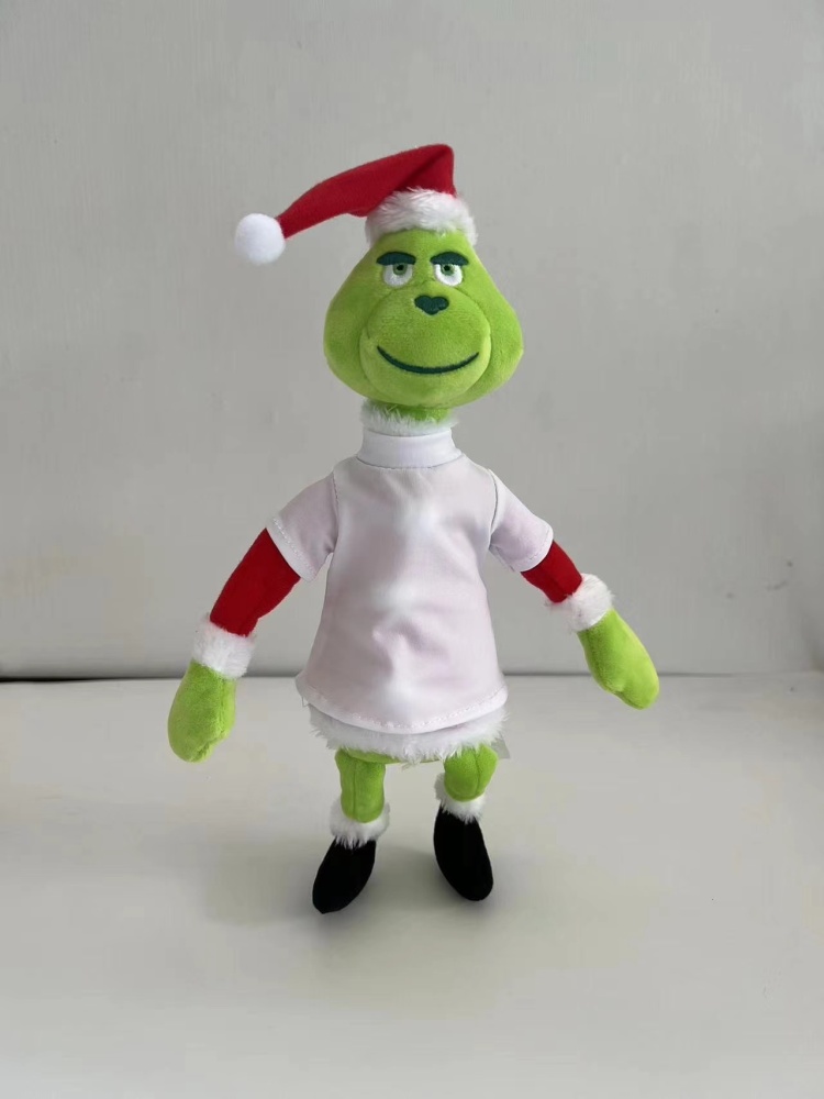 Sublimation Green Grinch Children's Cartoon Action Figure Doll Shipped From China By Air