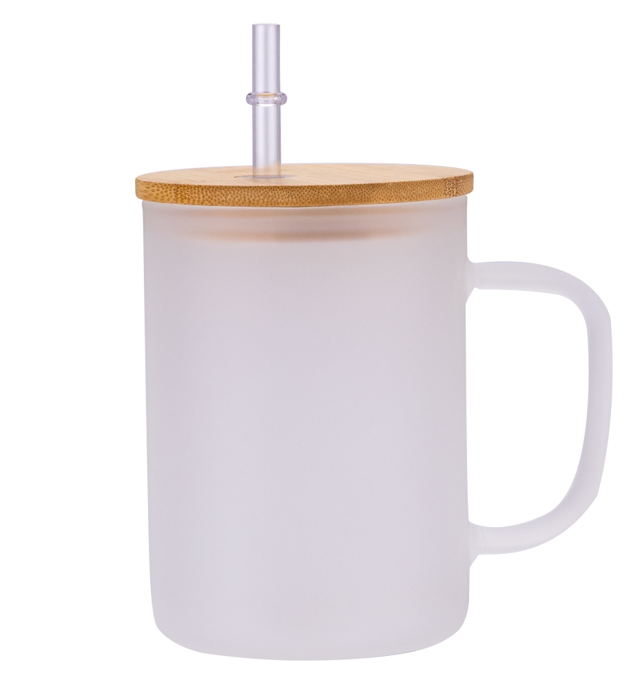 15OZ Frosted/Clear Glass Cups With Handle Shipped From US Warehouse