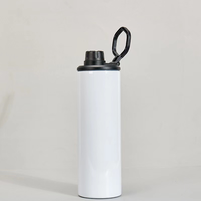 20OZ White Sublimation Bottles With Dual Lids Shipped From US
