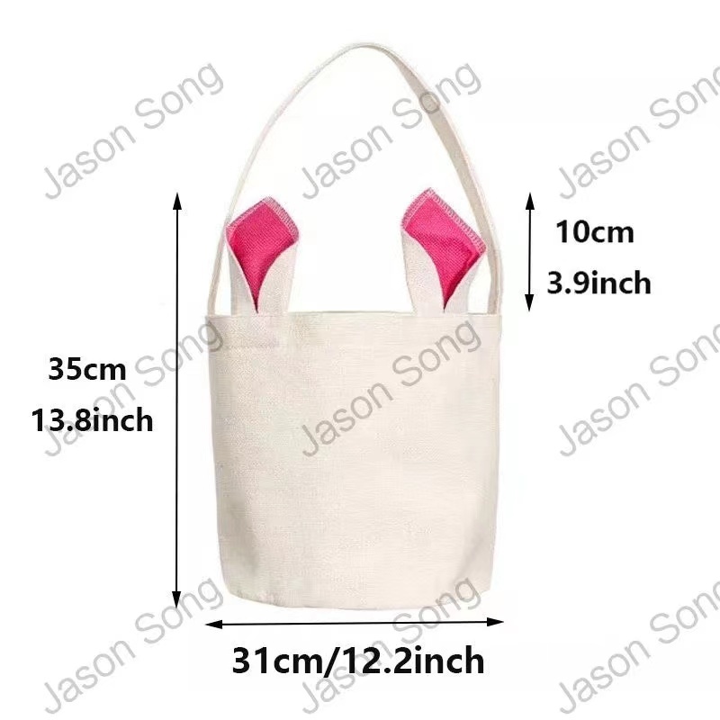 Sublimation Easter Bunny Basket Festive Polyester