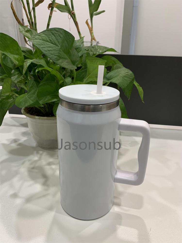 50OZ White Sublimation Mugs With Handle Shipped From USA Warehouse