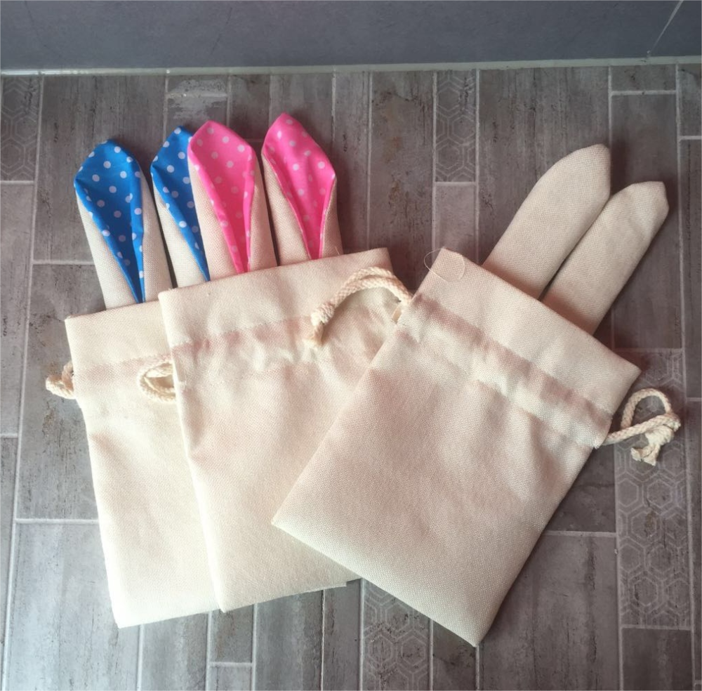 15*20cm Easter Selling Drawstring Candy Bags Shipped From US Warehouse