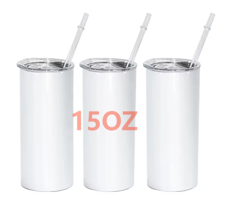 15OZ White Sublimation Tumblers Shipped From US Warehouse