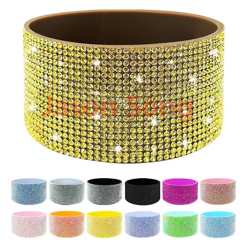 12-40OZ Mugs Bottom Holder Solid Colors and Rhinestone Colors Shipped From China