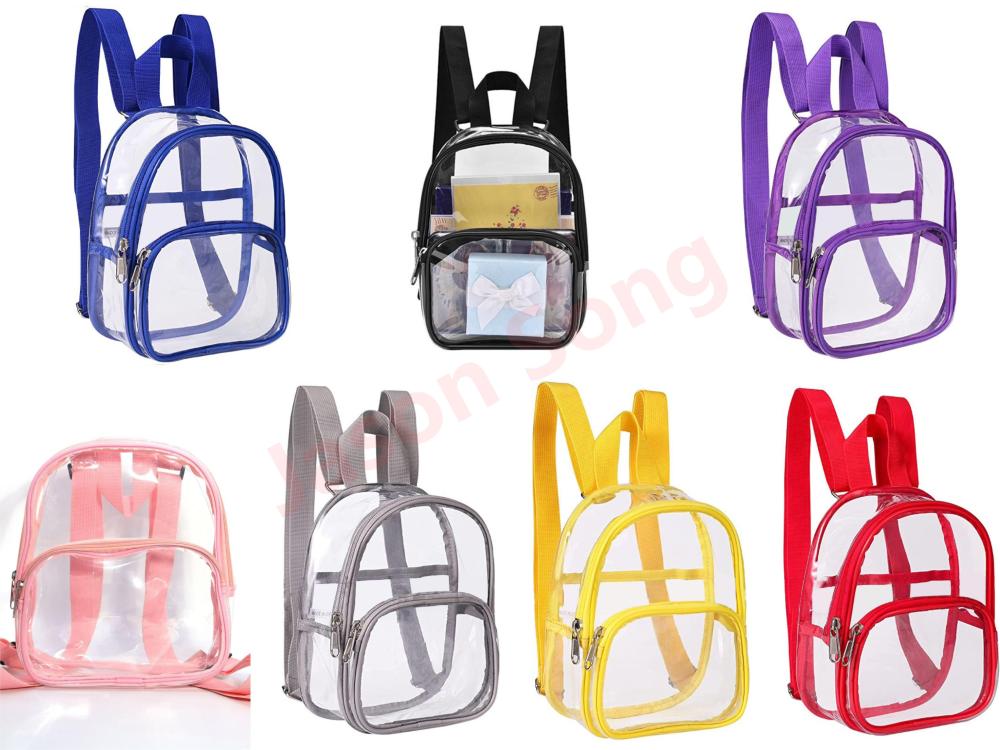 Back To School Clear Colored Backpack For Kids Shipped From China By Air
