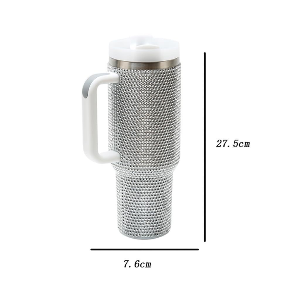40OZ Rhinostones None Sublimation Travel Mugs