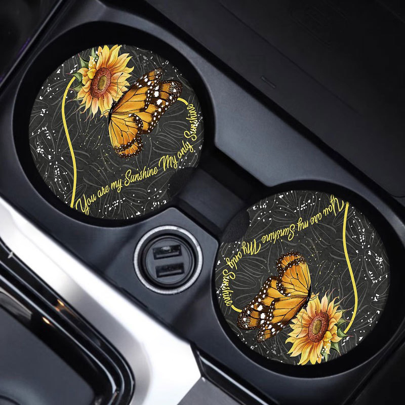 3inch Ceramic White Sublimation Car Coaster USA Warehouse