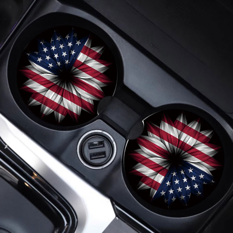 3inch Ceramic White Sublimation Car Coaster USA Warehouse