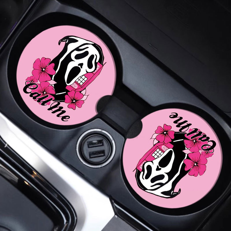3inch Ceramic White Sublimation Car Coaster USA Warehouse