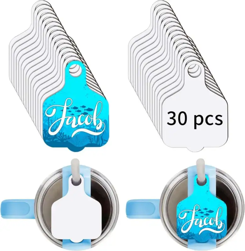 Sublimation Tumbler Nameplate Blanks For Stanley Cup 40oz Tumblers