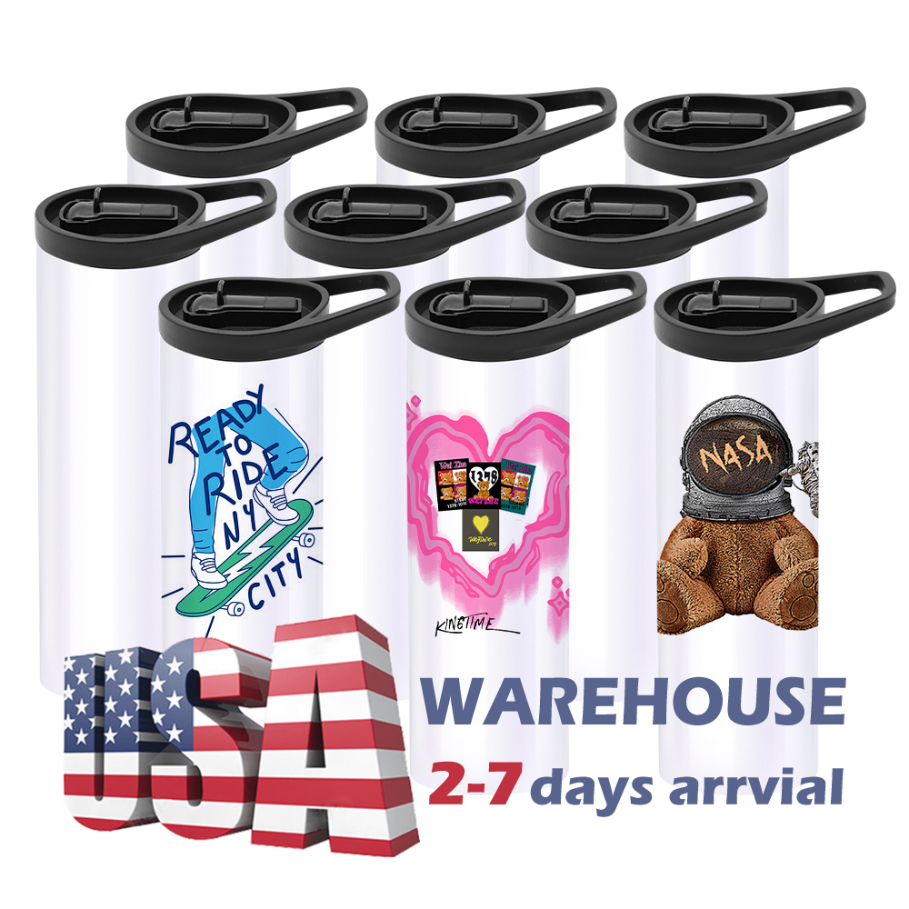 20OZ White Sublimation Tumblers With Dual Lids #B Shipped From US Warehouse