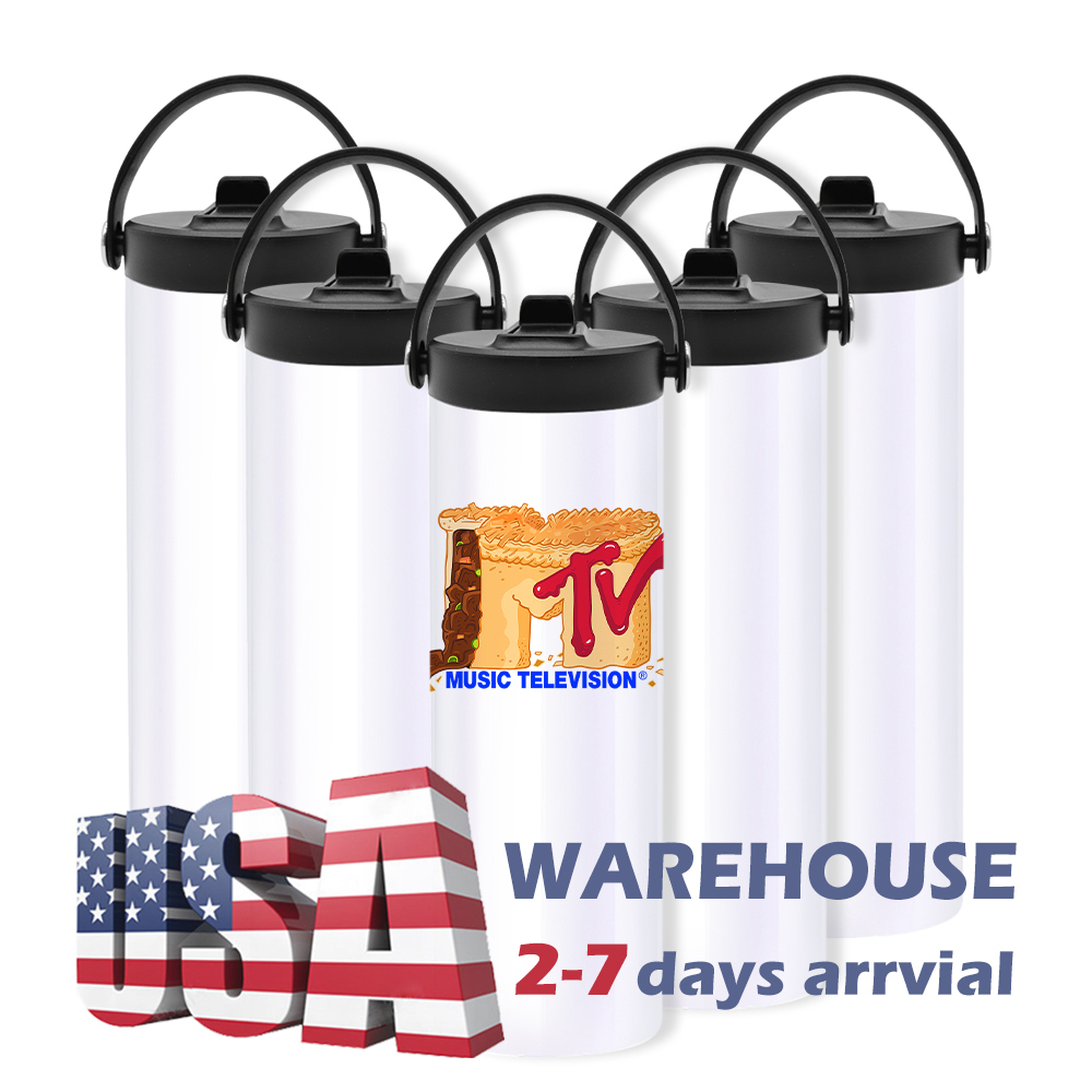 20OZ White Sublimation Tumblers With Dual Lids #A Shipped From US Warehouse