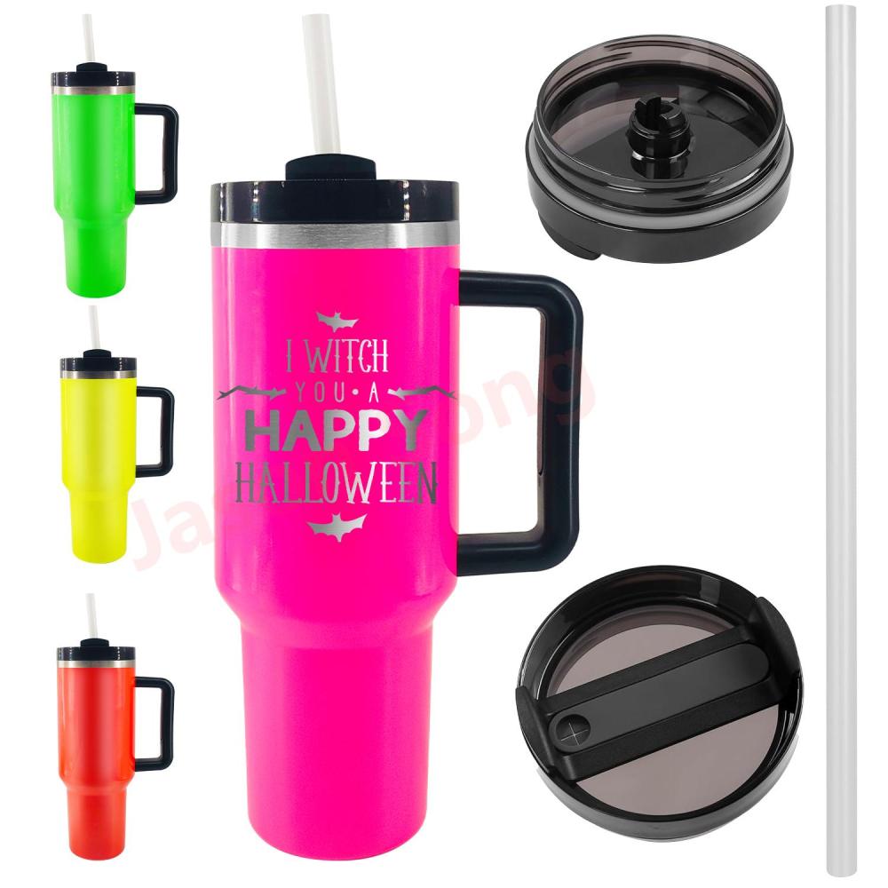 40OZ Neon Colors Mugs With Hndle Shipped From US Warehouse