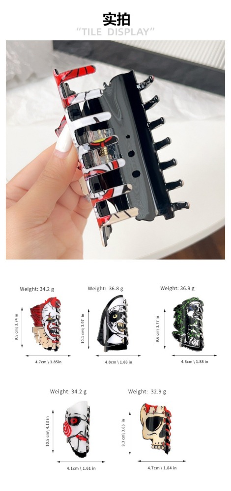 Jason Halloween Designs Hair Clip Shipped From China