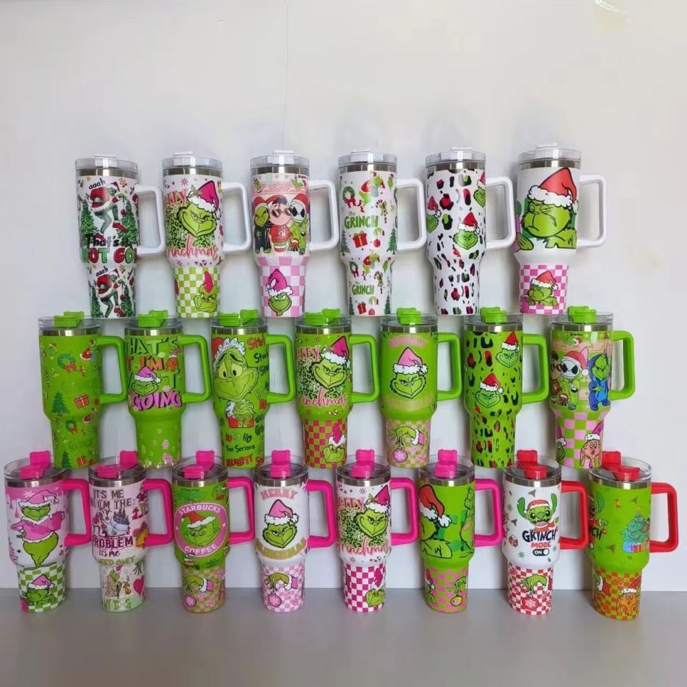 40OZ Grinch Prited Mugs Shipped From China By Sea