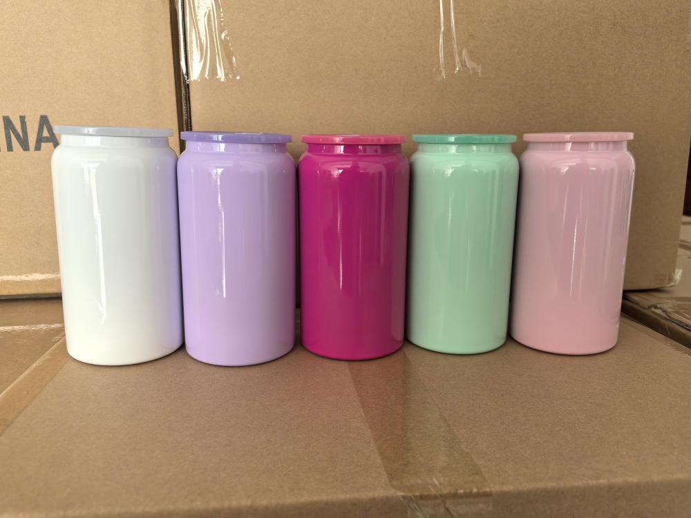 16OZ Sublimation Colored Stainless Steel Tumblers Shipped From USA warehouse