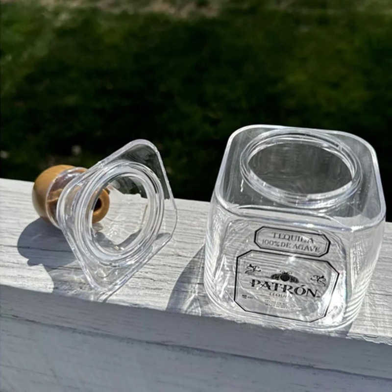 375ml Reusable Mini Patron Tequila Bottles With Straws Shipped From China
