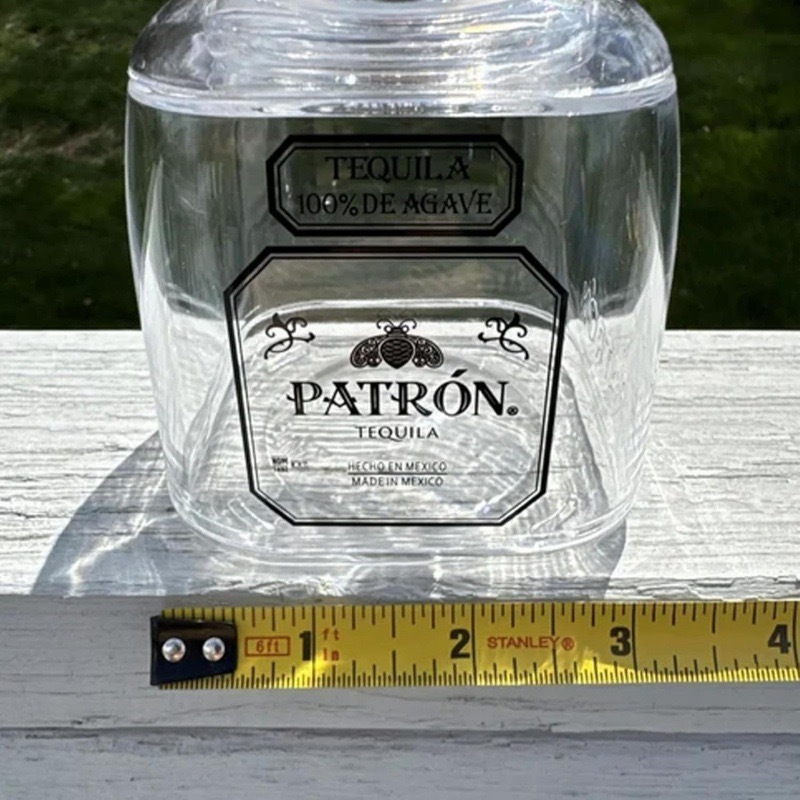 375ml Reusable Mini Patron Tequila Bottles With Straws Shipped From China