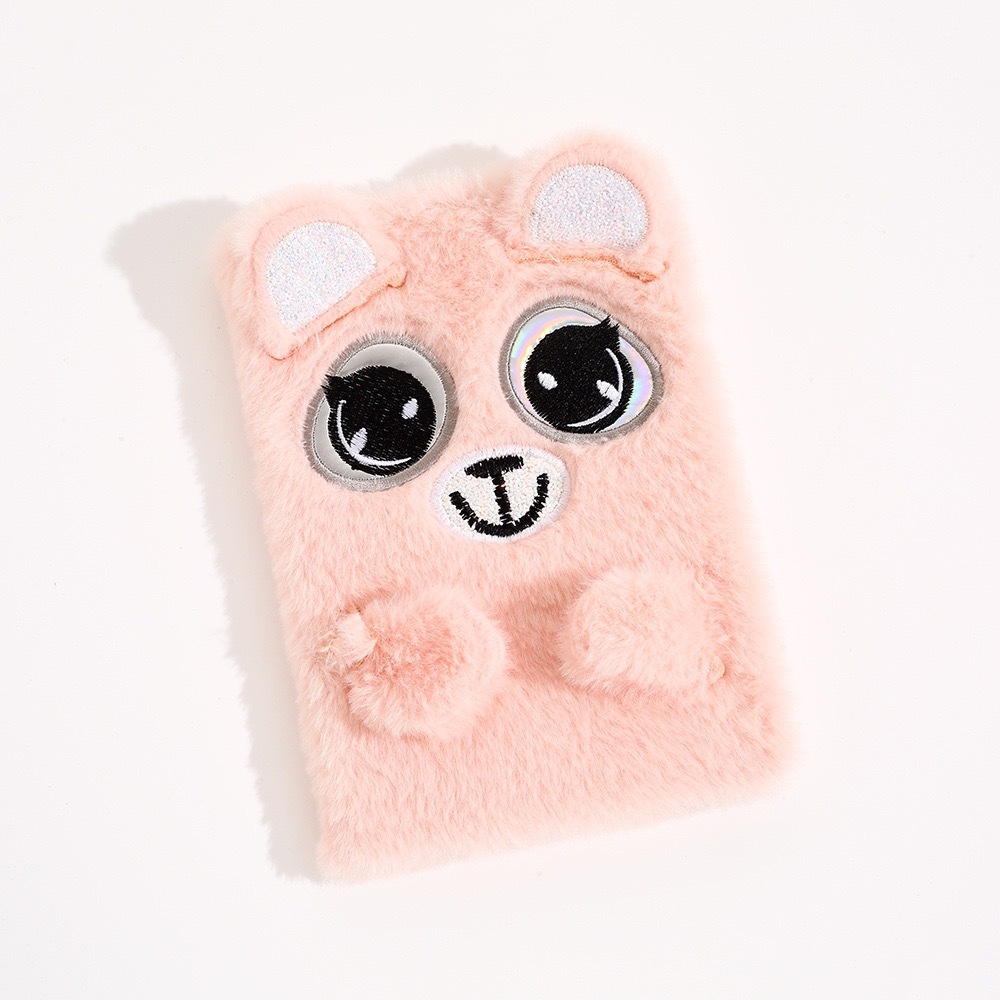 Plush Embroidery Cartoon Creative A5 Notebook