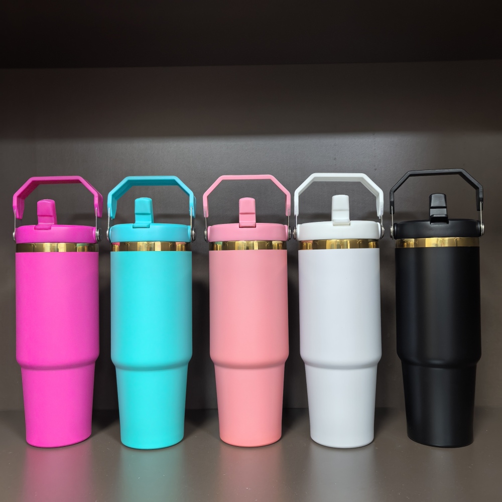 30OZ Stanley Style Matte Gold Plated Mugs