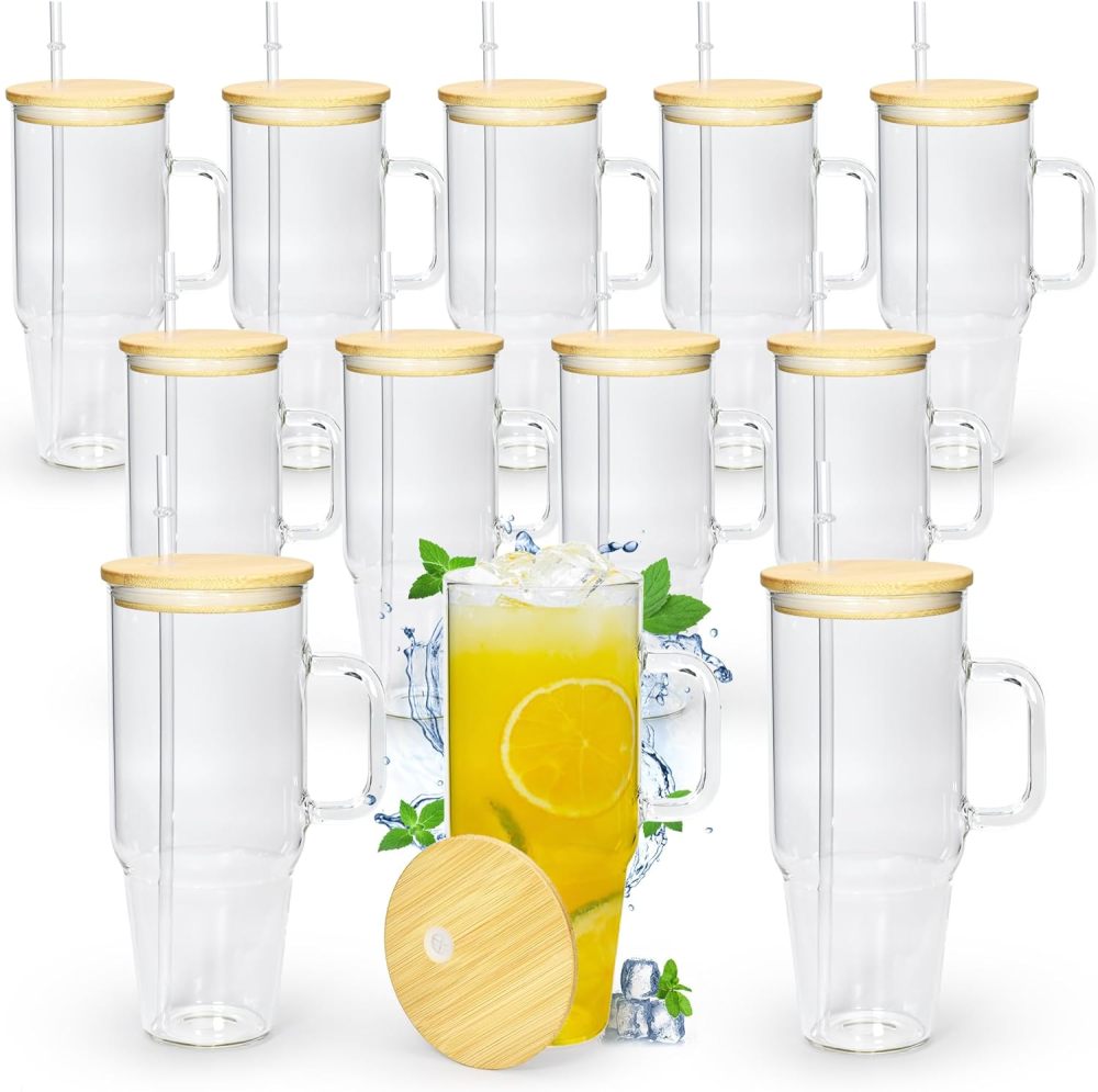40OZ Sublimation Clear Glass Shipped From USA warehouse