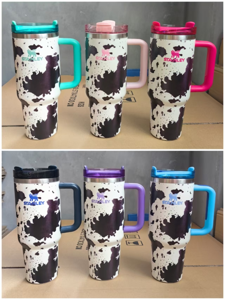 40OZ Cow Printed Mugs Shipped From China