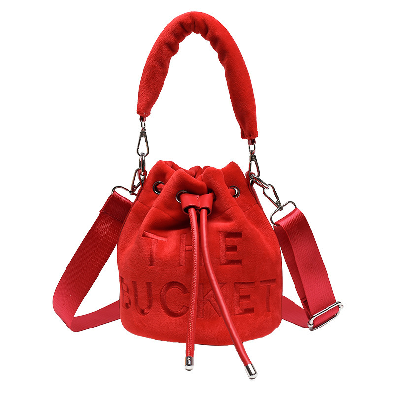 Lady's Stylish Plush Handle Bag Shipped From China By Sea