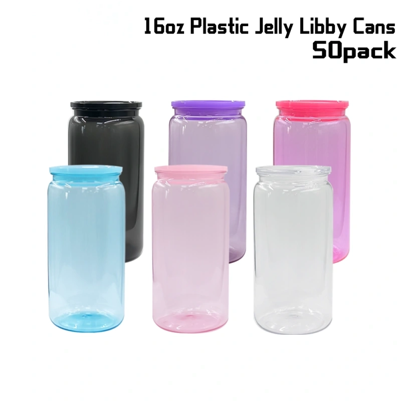 16OZ Colored Acrylic Cups With Clear Straws