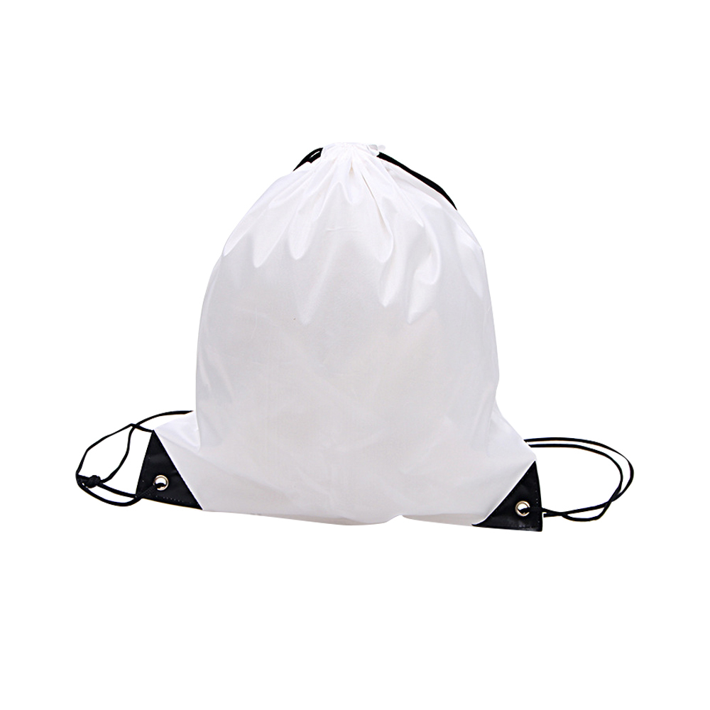 Sublimation White Polyester Draw String Bag Shipped From China By Air